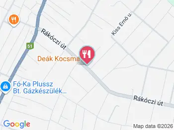 Deák kocsma Kiskunlacháza a térképen