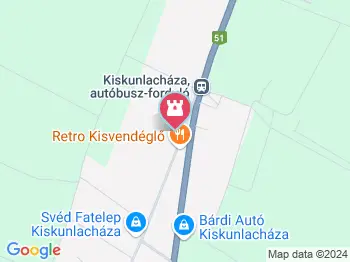 A hatházi kun kőasszony Kiskunlacháza a térképen