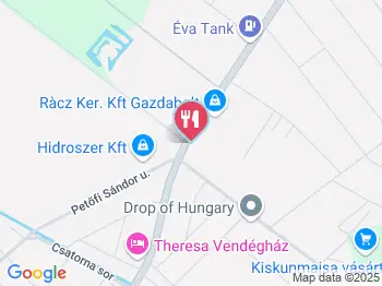 B. L. Söröző Kiskunmajsa a térképen