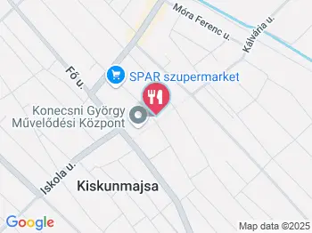 M és M Cukrászda Kiskunmajsa a térképen