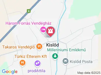 Rőthy Mihály Egyháztörténeti Gyűjtemény Kislőd a térképen