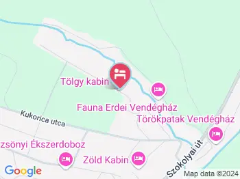 Tölgy kabin erdei pihenőház Kismaros a térképen
