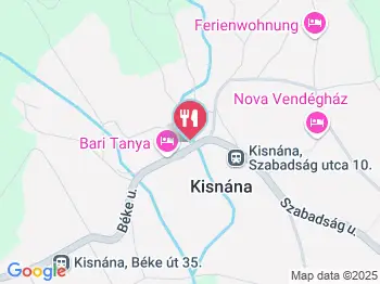 Éden Bár Cukrászda Kisnána a térképen