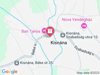 Kisnánai Várrom és Népi Műemlék Kisnána a térképen