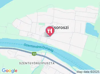 Rácz Fogadó étterme Kisoroszi a térképen