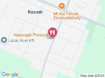 Napsugár Presszó Kisörspuszta a térképen