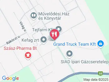 Bisztró Kisszállás a térképen