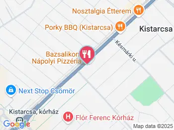 Bazsalikom Nápolyi Pizzéria Kistarcsa a térképen