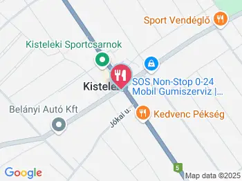 Belvárosi Étterem Kistelek a térképen