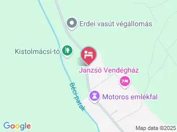 Nefelejcs Fagyizó & Apartmanház Kistolmács a térképen