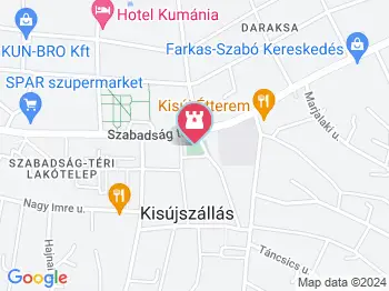 Arany János emlékköve Kisújszállás a térképen