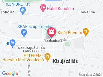 Arany János szobor Kisújszállás a térképen