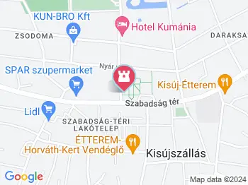 I. világháborús emlékmű Kisújszállás a térképen