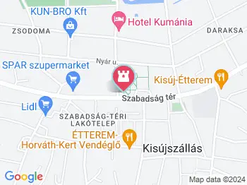 II. világháborús emlékmű Kisújszállás a térképen