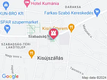 Illéssy János szobra Kisújszállás a térképen