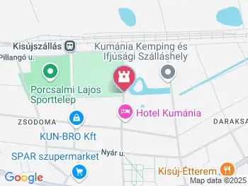 Kumánia Gyógy- és Strandfürdő Kisújszállás a térképen