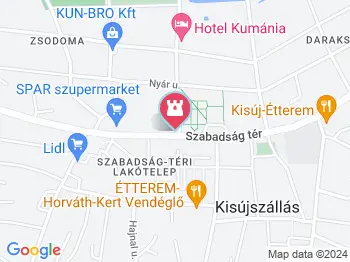 Pávás díszkút Kisújszállás a térképen