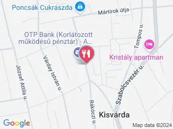 Amadeus Étterem Kisvárda a térképen