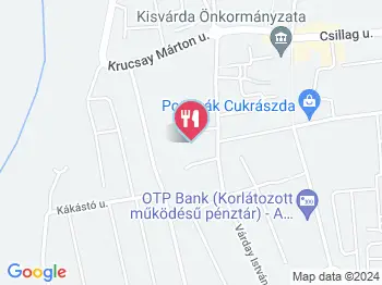 Café Vya Étterem & Bowling Club Kisvárda a térképen