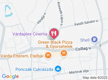 Ceni Pékség Kisvárda a térképen