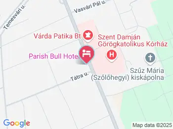 Parish Bull Hotel Kisvárda a térképen