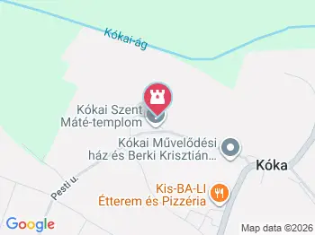 Hősi emlék Kóka a térképen