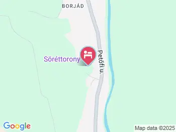 Söréttorony szállás Kölesd - Borjád a térképen