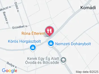 Róna Étterem Komádi a térképen
