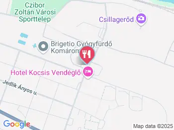 Bogáncs Étterem Komárom a térképen