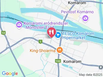 Hotel Corner étterem Komárom a térképen