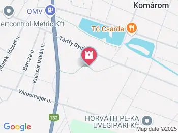 Igmándi erőd Komárom a térképen