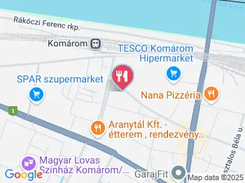 Jánoska Cukrászda Komárom a térképen