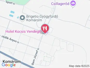 Kocsis Vendéglő Komárom a térképen
