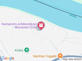 Komáromi erődrendszer - Monostori Erőd Komárom a térképen