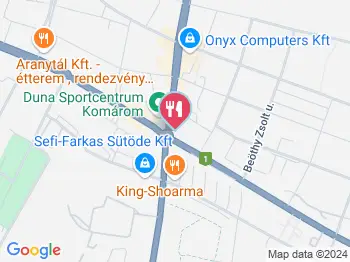 Korabi Pékség Komárom a térképen