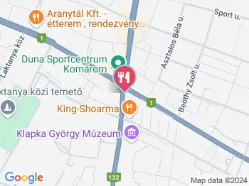 Lipóti Pékség Komárom a térképen