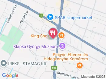 Lounge Y69 Komárom a térképen