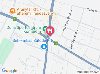 Luigi Gelato Komárom a térképen