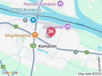 Nagy Apartman Komárom a térképen