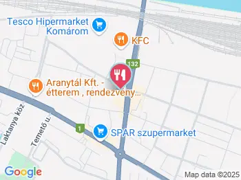 New York burger Komárom a térképen