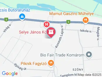 Solymosy-Gyürky kastély Komárom a térképen