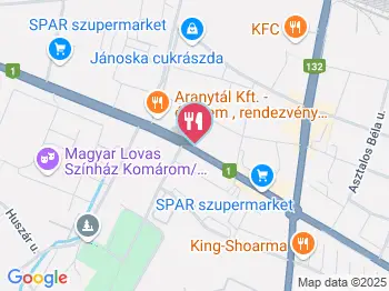 Tik-Tak presszó Komárom a térképen