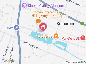 Tó Csárda Komárom a térképen