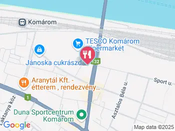 Vasmacska Étterem és Panzió Komárom a térképen