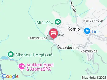 Harmónia Vendégház Komló a térképen