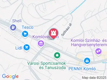 Komló Város Önkormányzat József Attila Városi Könyvtár és Muzeális Gyűjtemény Komló a térképen