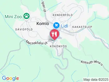 Piknik Étterem Komló a térképen