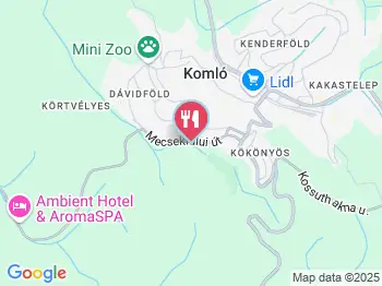Vadvirág Vendéglő Komló a térképen