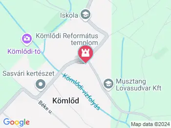 Trianon emlékmű Kömlőd a térképen