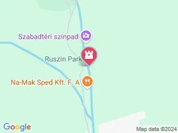 Ruszin Park Komlóska a térképen